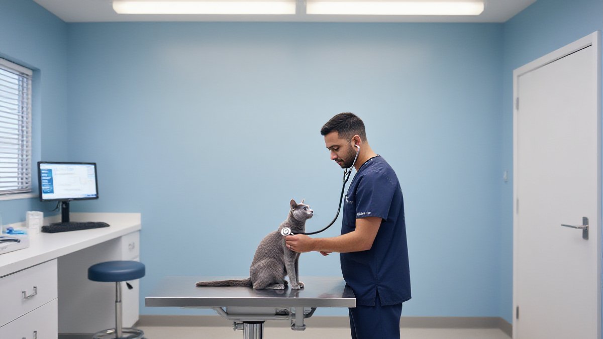 A wellness exam that includes a flea and tick check along the spine